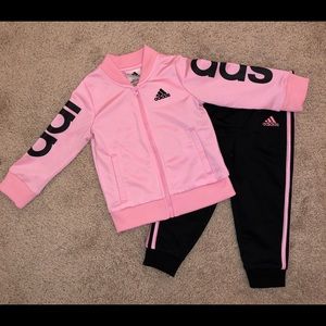 Girls adidas track suit size 18m